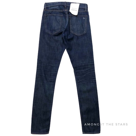 rag & bone Fit 2 Owen Dark Blue Wash Slim Jeans - Picture 8 of 10